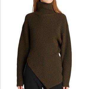 Proenza Schouler Asymmetric Merino Wool Sweater